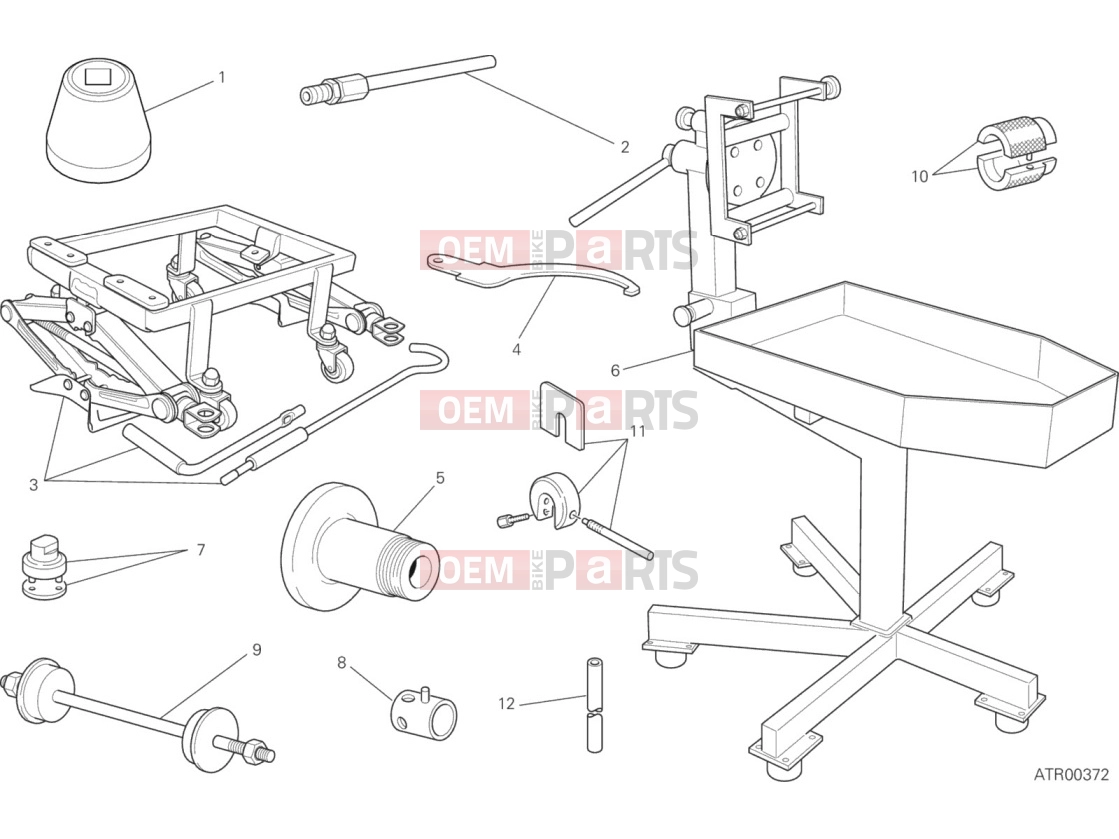 DUCATI 2020 Hypermotard 950 Workshop Service Tools (Frame)