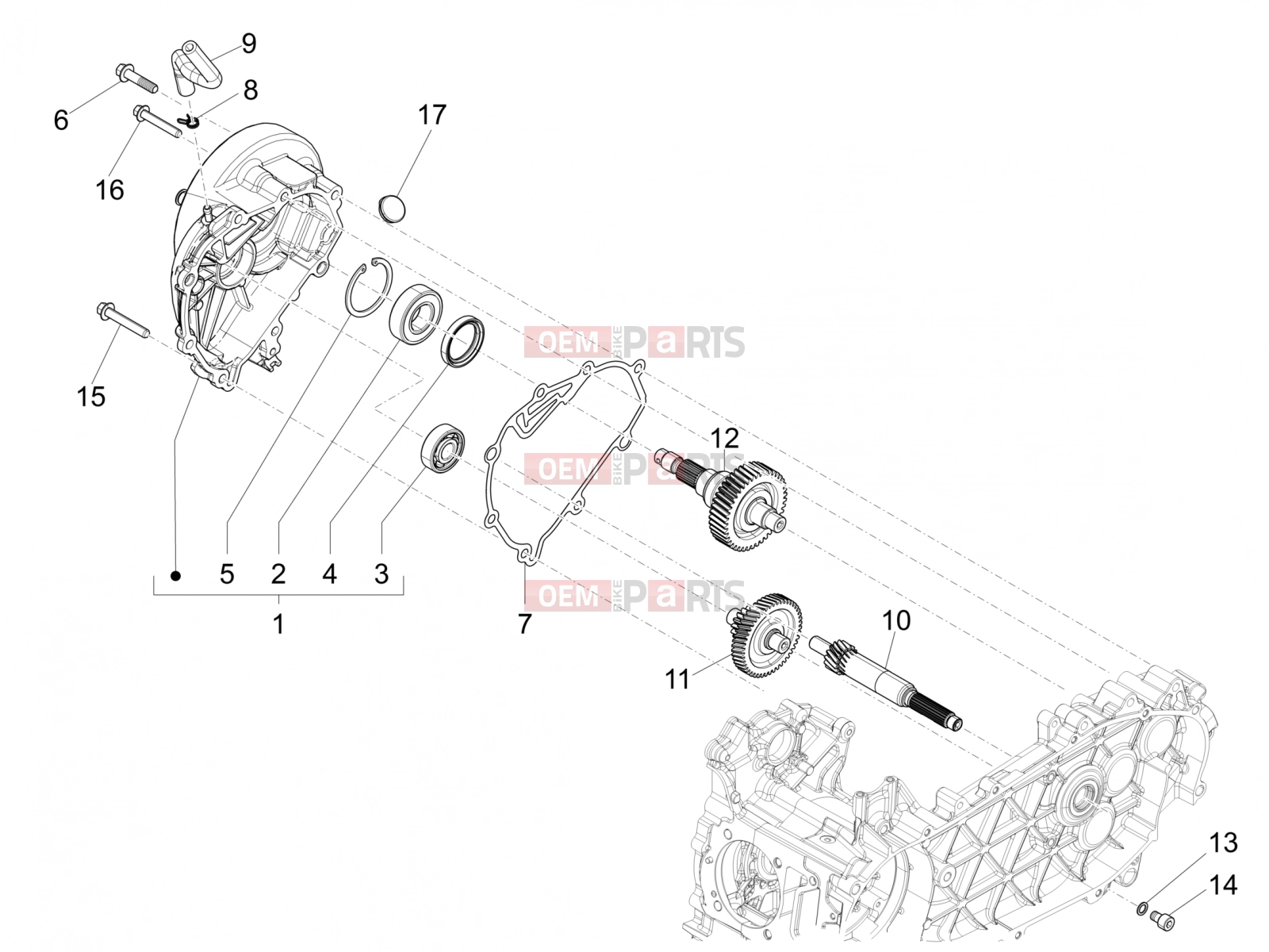 PIAGGIO Liberty 150 Engine » Reduction unit