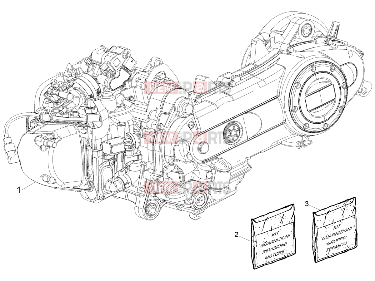 PIAGGIO Liberty 50 Corporate Engine » Engine, assembly