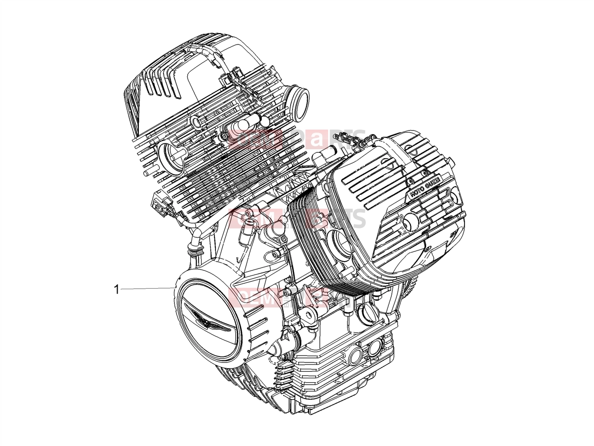 Engine » Engine-Completing part-Lever - Motoguzzi V85 TT 2020