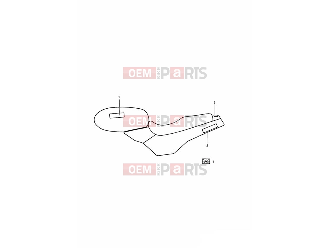 Triumph 1992 TRIDENT Decals Silver