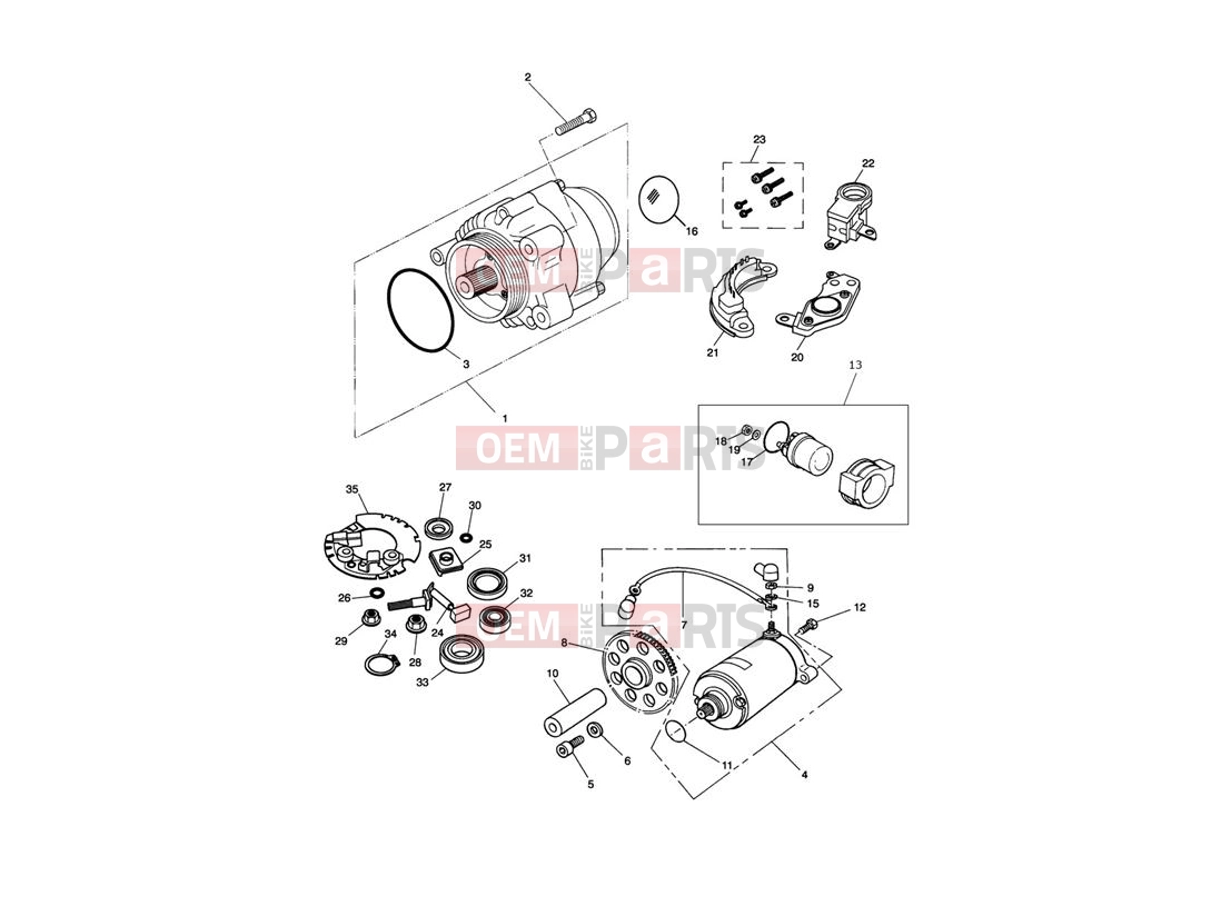 Triumph 1994 TRIDENT Alternator & Starter
