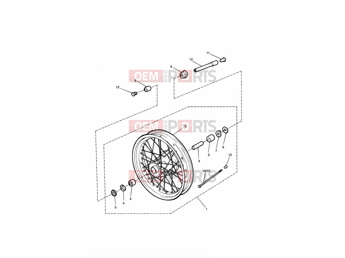 Triumph 2000 THUNDERBIRD SPORT Front Wheel