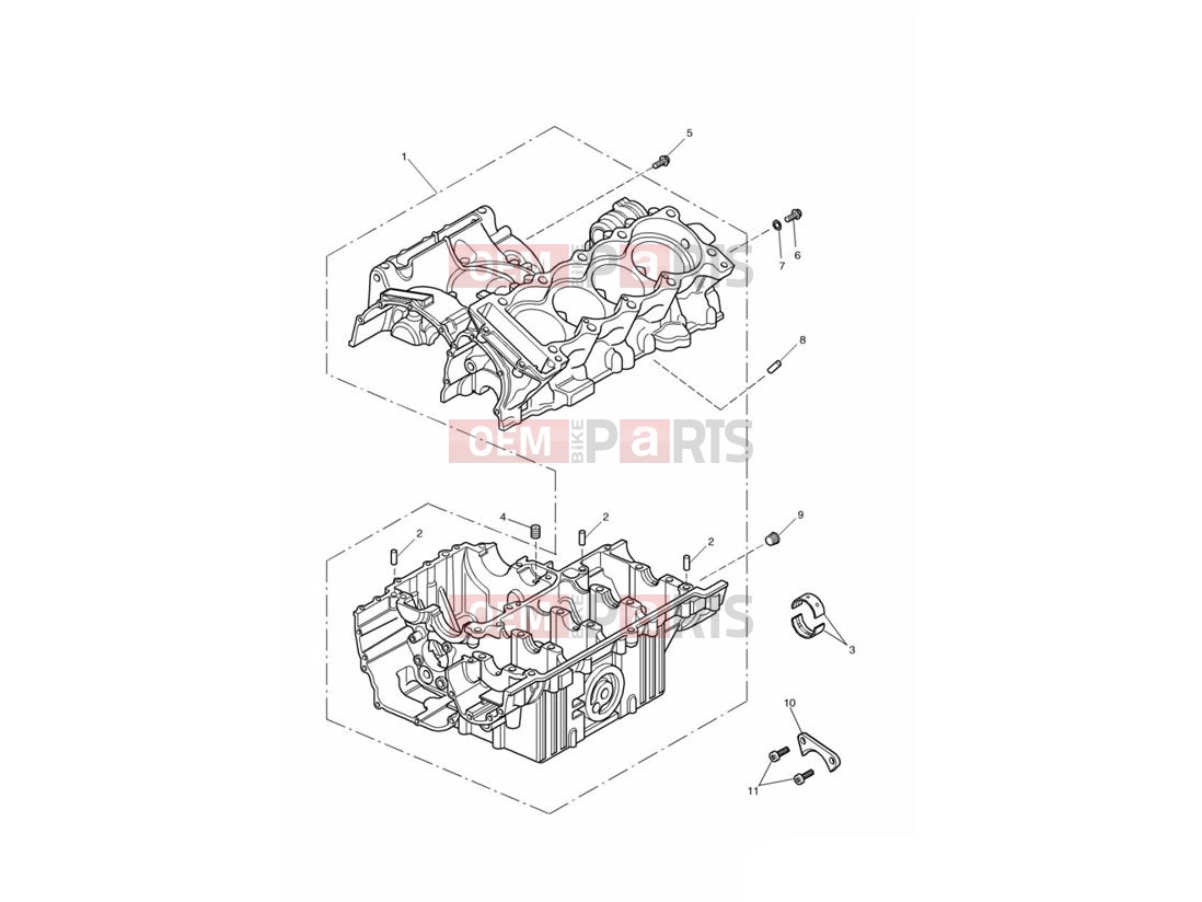 Triumph 2004 SPEED FOUR Crankcases