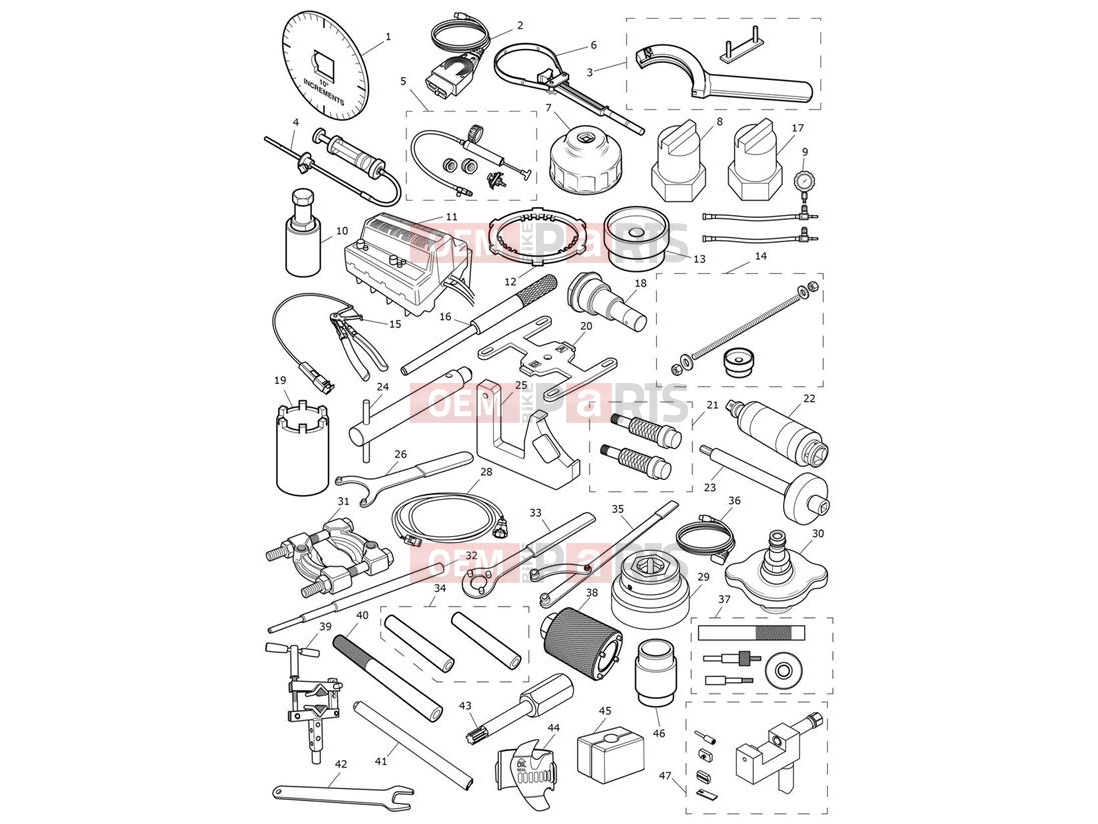 Triumph 2021 Thruxton RS Service Tools