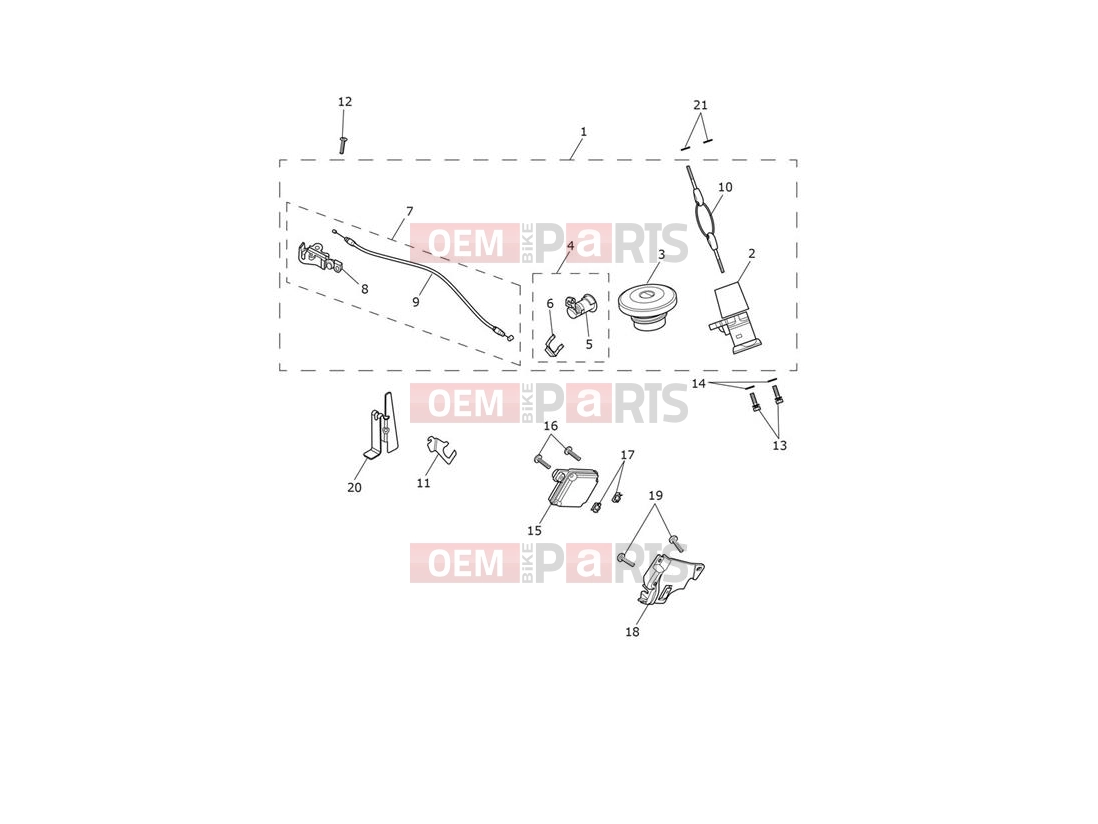 Triumph 2021 Thruxton RS Ignition Switch & Lockset