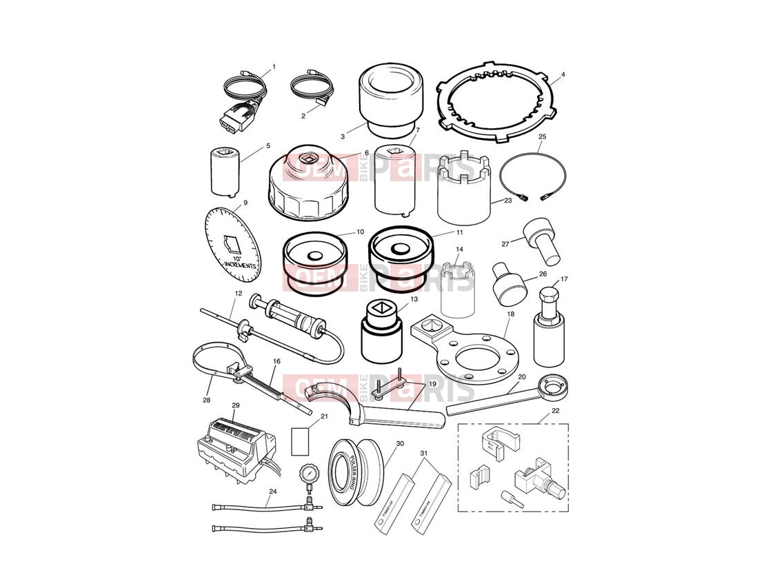 Triumph 2011 SPRINT GT Service Tools