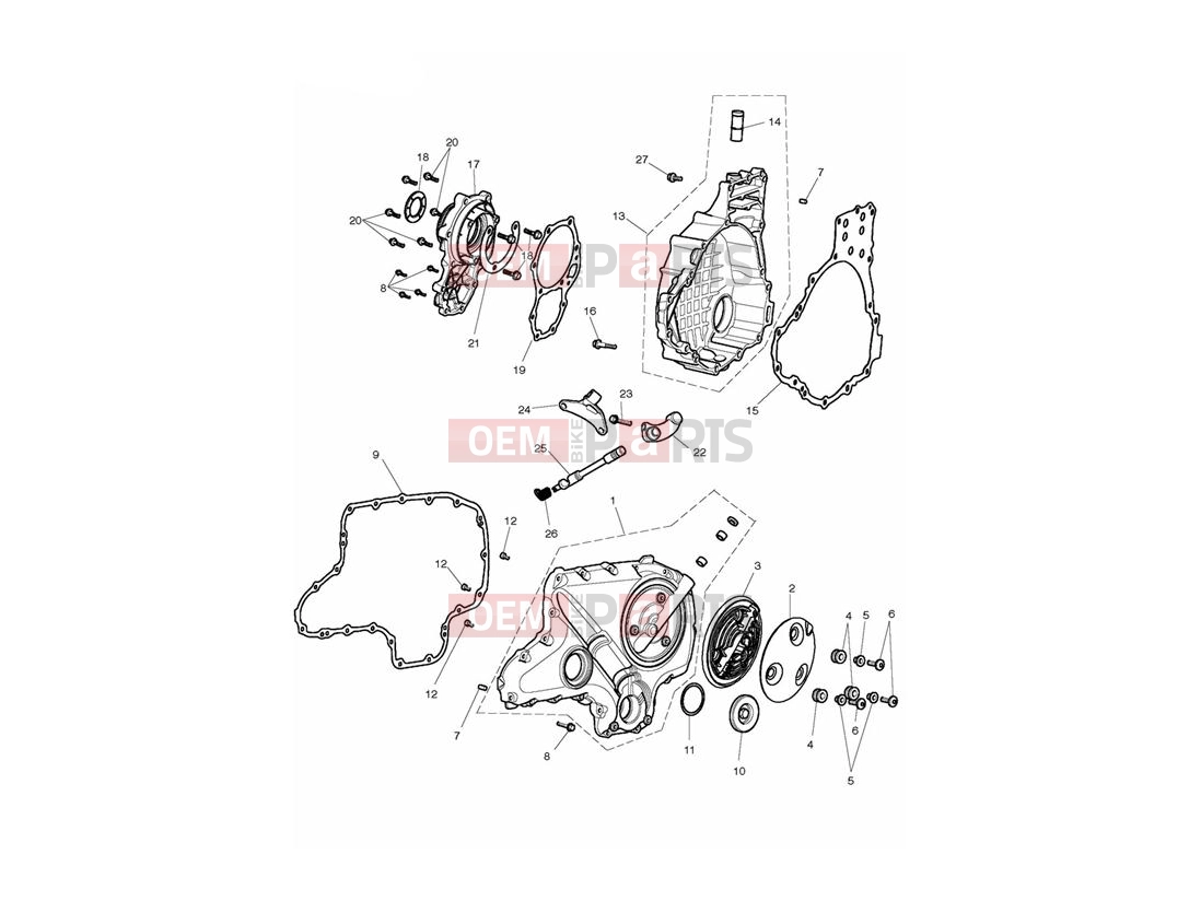 Triumph 2012 ROCKET III TOURING Engine Covers