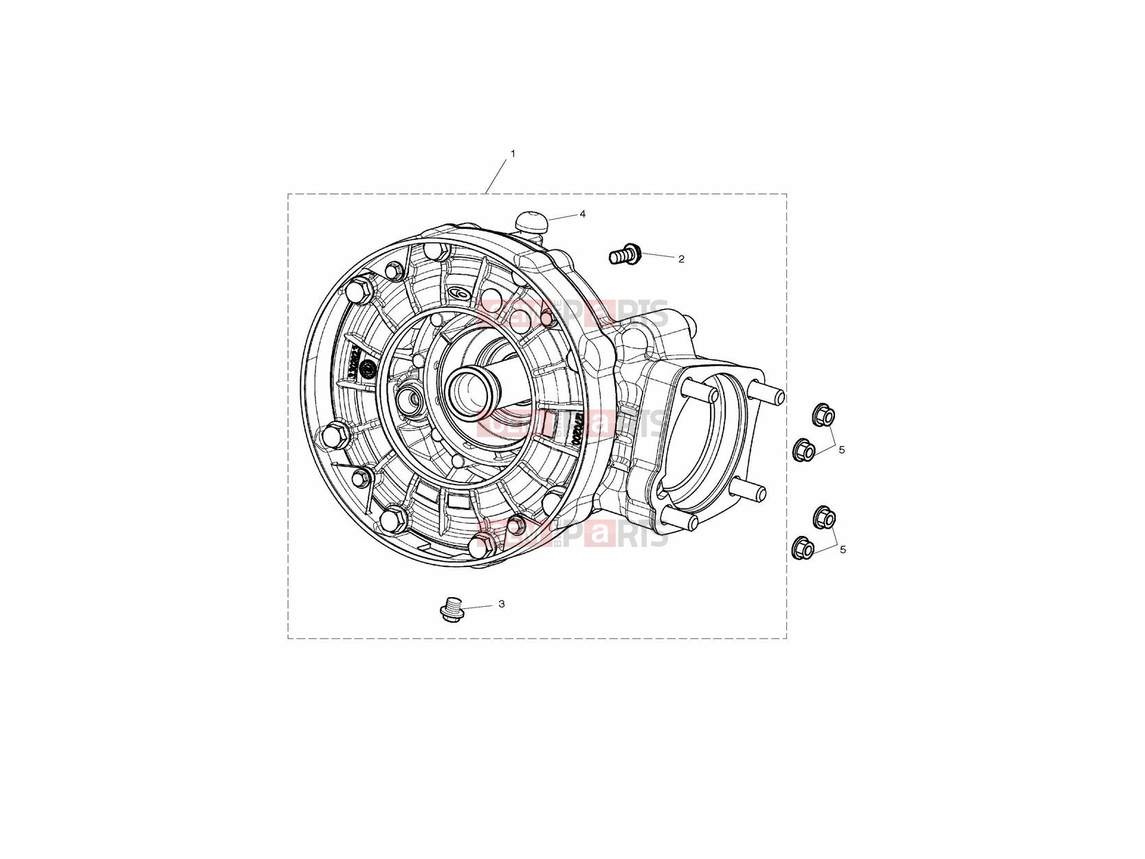 Triumph 2013 ROCKET III TOURING Final Drive Unit