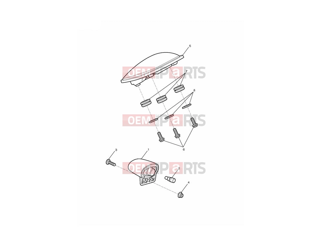 Triumph 2012 THUNDERBIRD STORM Rear Light