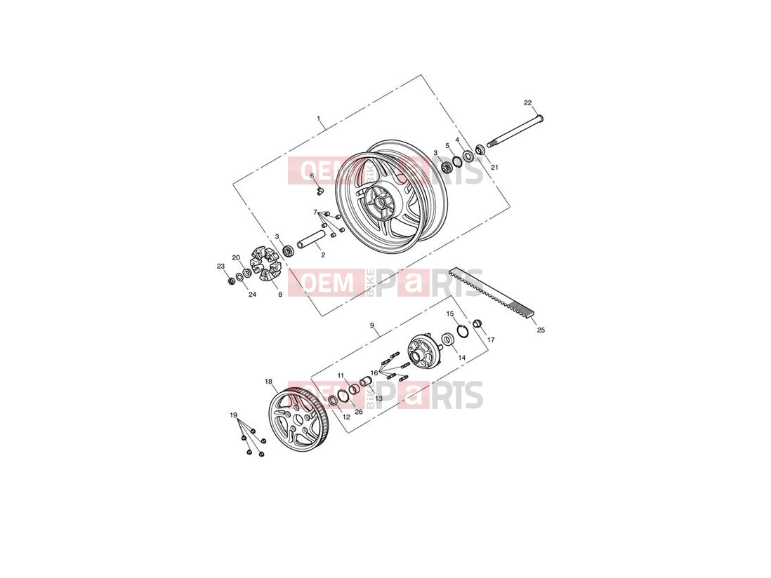Triumph 2013 THUNDERBIRD STORM Rear Wheel