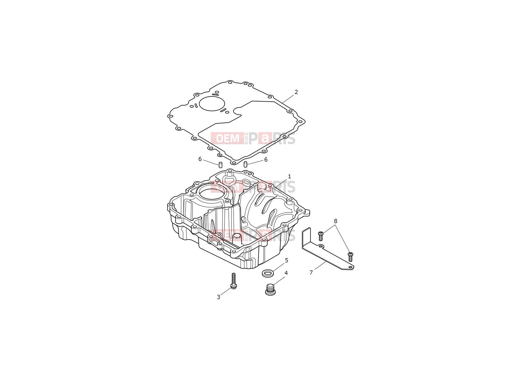 Triumph 2021 SCRAMBLER 1200 XC Sump & Fittings