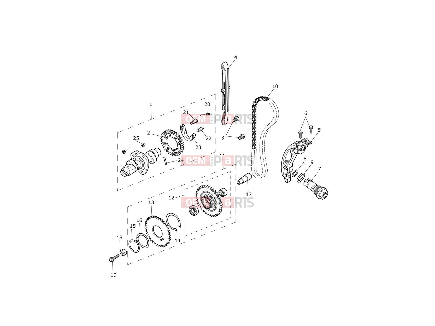Triumph 2021 SCRAMBLER 1200 XC Camshaft & Camshaft Drive