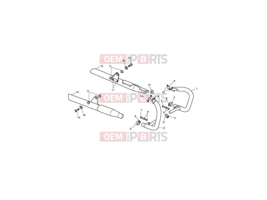 Triumph 2007 SPEEDMASTER EFI Exhaust System