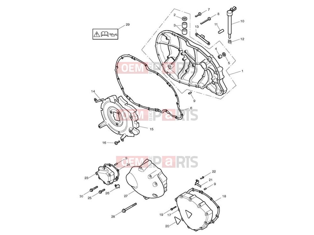 Triumph 2009 SCRAMBLER EFI Engine Covers