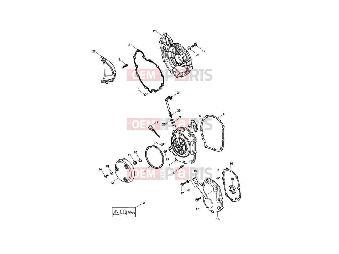 Triumph 2003 TT600 Engine Covers