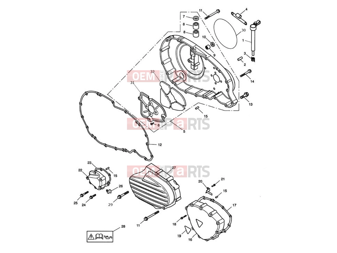 Triumph 2010 AMERICA EFI Engine Covers