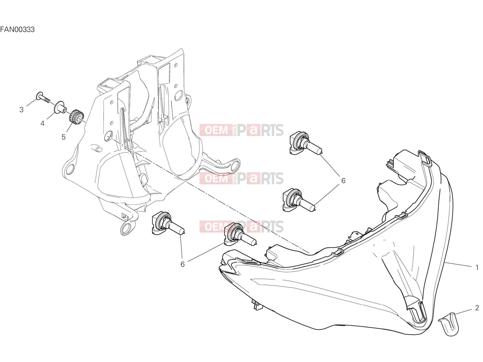 DUCATI 2022 Multistrada V2 HEADLIGHT