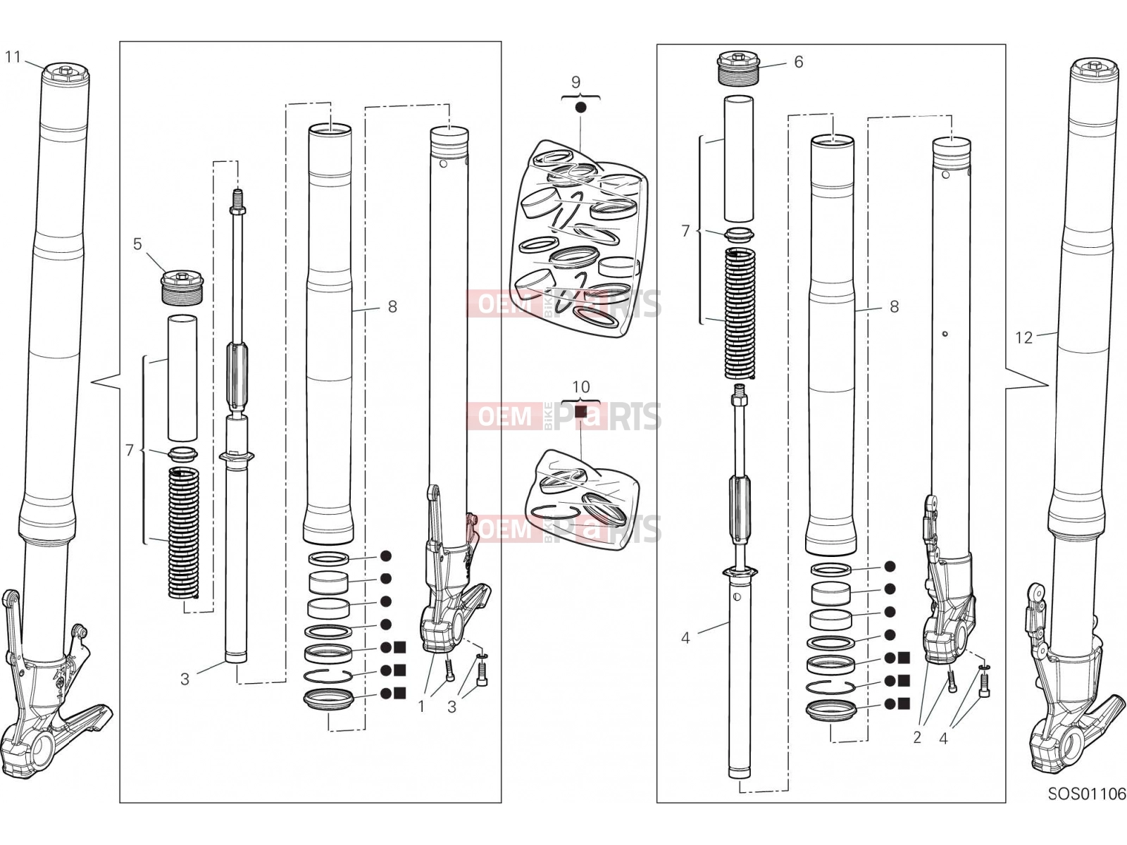 DUCATI 2022 Multistrada V4 FRONT FORK