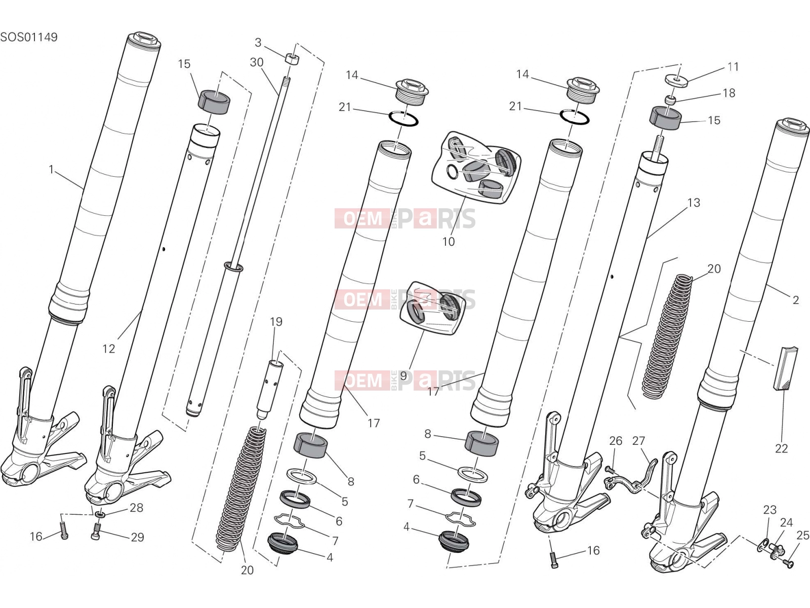 DUCATI 2023 Monster FRONT FORK