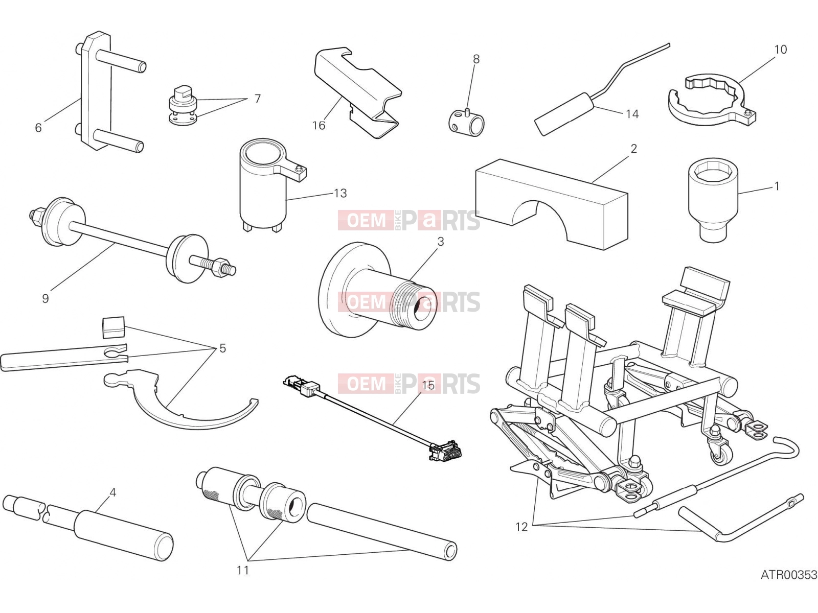 DUCATI 2017 Multistrada 1200 S WORKSHOP SERVICE TOOLS [MOD:MS1200S]