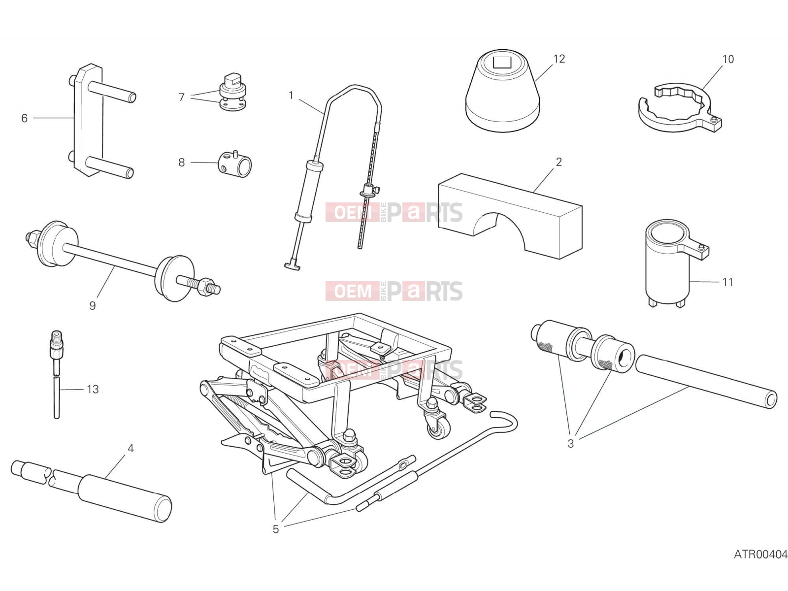 DUCATI 2019 Multistrada 950  WORKSHOP SERVICE TOOLS [MOD:MS950]