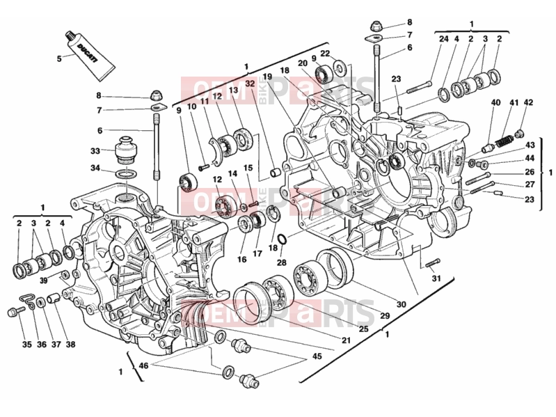 DUCATI 2002 Monster 900 S CRANKCASE » ENGINE CASE