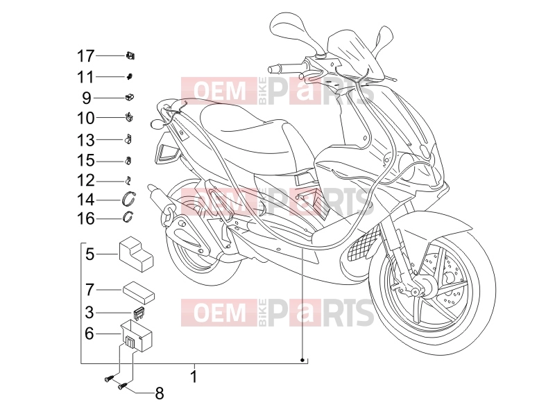 gilera 2006 Runner 50 SP Race Electrical system » Main cable harness