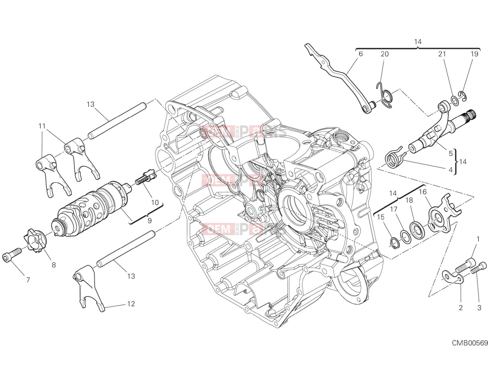 DUCATI 2022 Monster + SHIFT CAM - FORK [MOD:M937+]