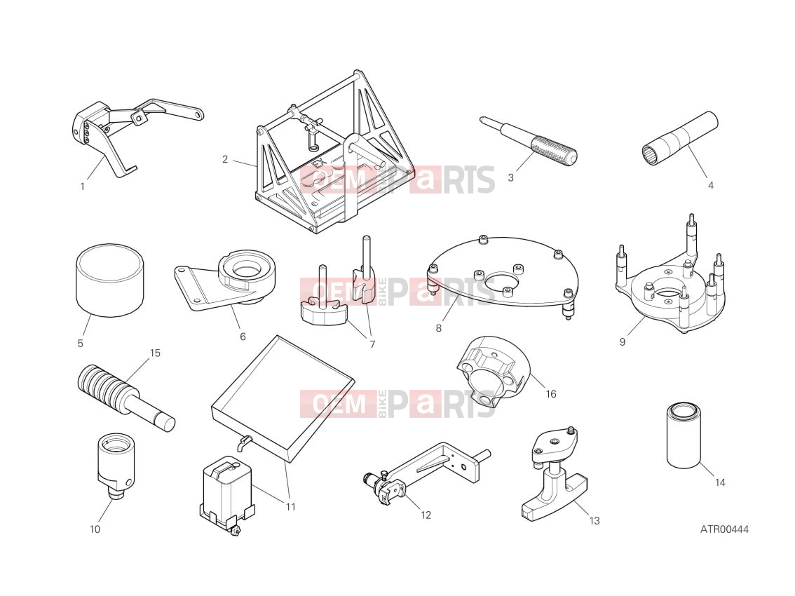 Workshop service tools (frame) - Ducati Diavel V4 2023
