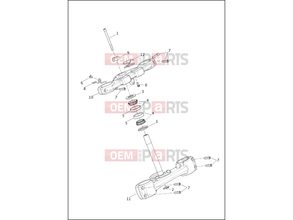 Harley-Davidson 2023 SOFTAIL SOFTAIL BREAKOUT  - FXBR FORK BRACKETS, FRONT - FXFBS