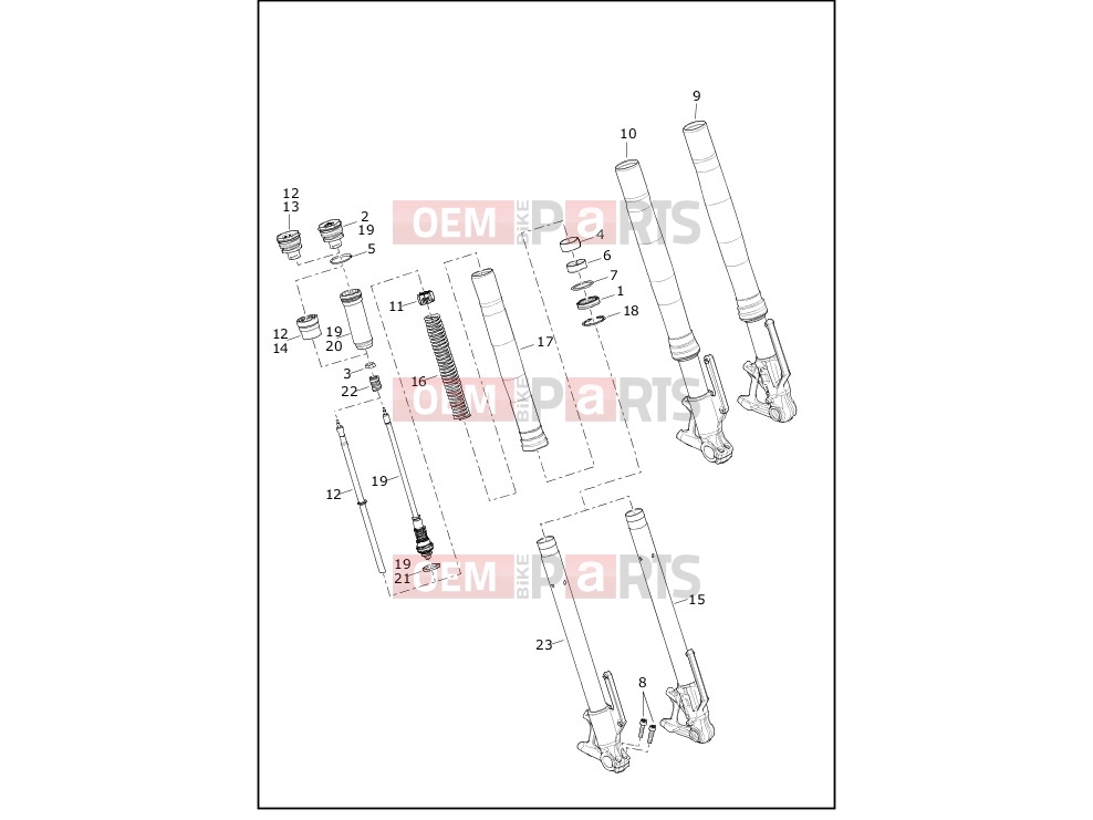 Harley-Davidson 2020 EV EV Livewire - ELW FORK, FRONT