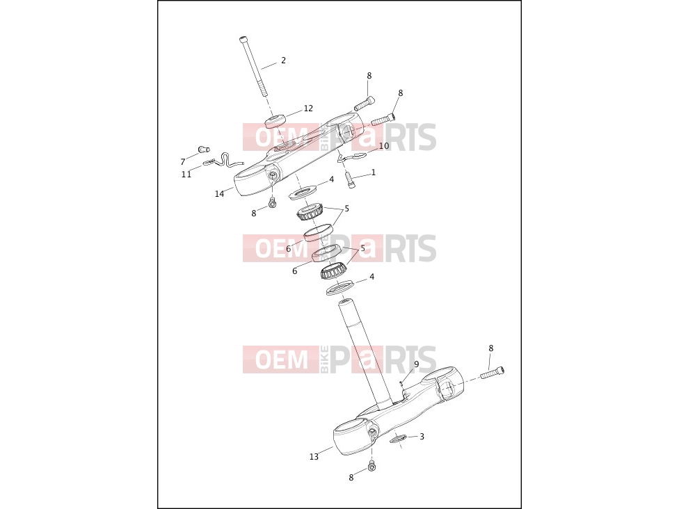 Harley-Davidson 2019 SOFTAIL SOFTAIL BREAKOUT  - FXBR FORK BRACKETS, FRONT - FXBB