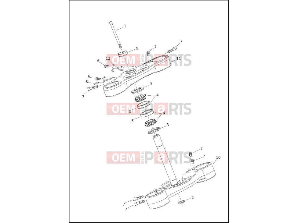 Harley-Davidson 2018 SOFTAIL SOFTAIL FAT BOB  - FXFB FORK BRACKETS, FRONT - FLSB