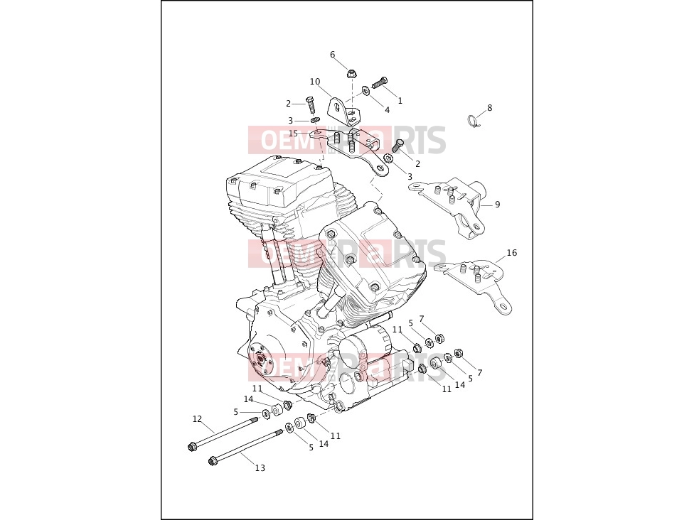 Harley-Davidson 2015 SOFTAIL SOFTAIL STANDARD  - FXST ENGINE MOUNTS