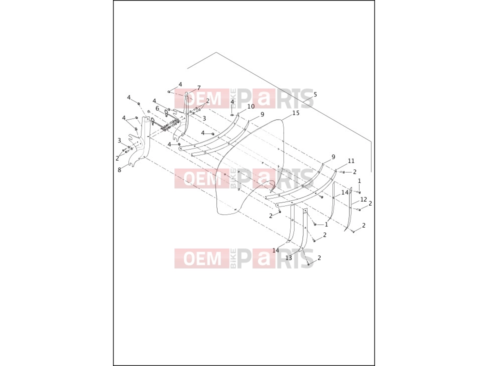 Harley-Davidson 2014 DYNA DYNA FAT BOB  - FXDF WINDSHIELD