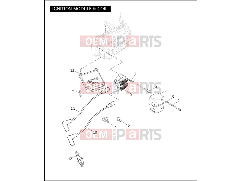 Harley-Davidson 2010 DYNA DYNA SUPER GLIDE  - FXD IGNITION MODULE & COIL