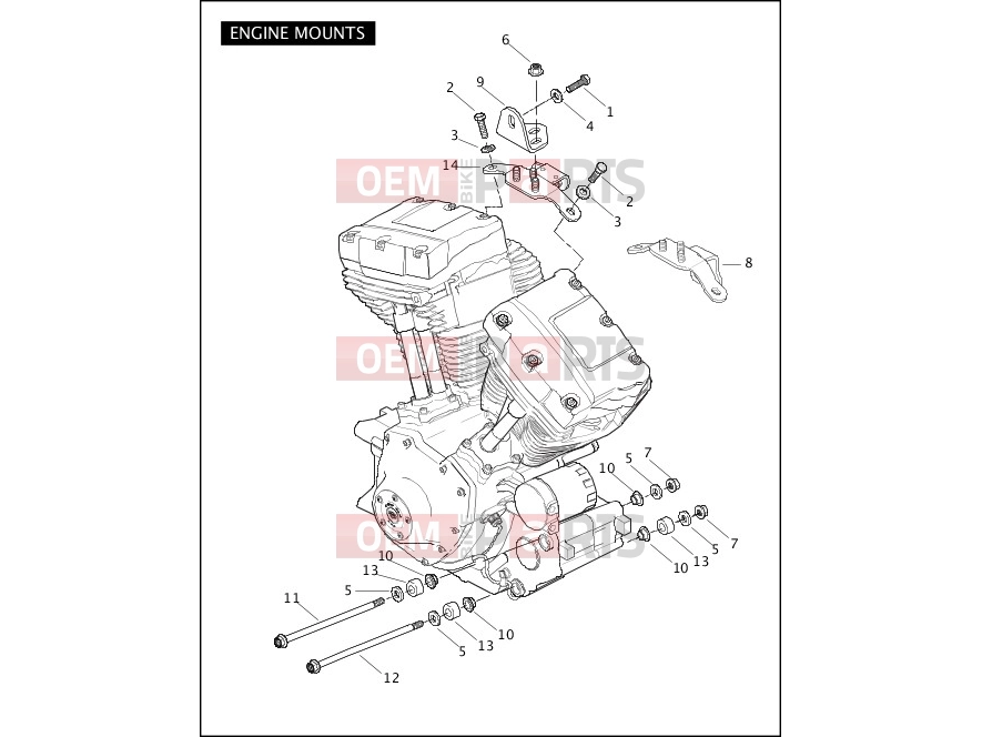 Harley-Davidson 2010 SOFTAIL SOFTAIL STANDARD  - FXST ENGINE MOUNTS