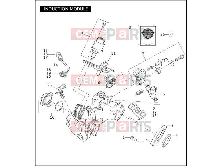 Harley-Davidson 2008 DYNA DYNA STREET BOB  - FXDB INDUCTION MODULE