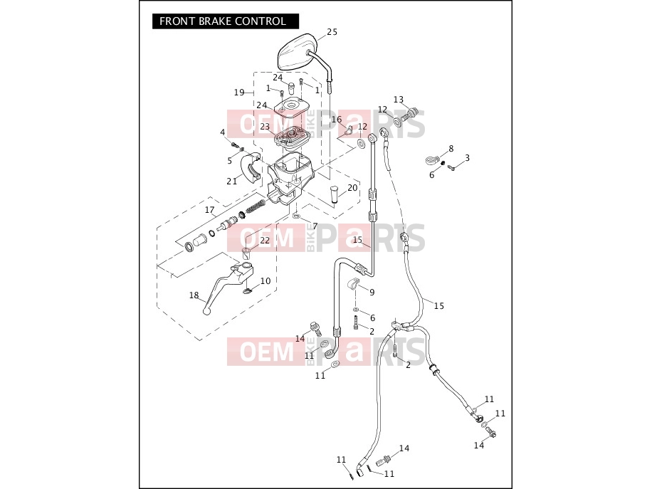 Harley-Davidson 2008 DYNA DYNA SUPER GLIDE CUSTOM  - FXDC FRONT BRAKE CONTROL
