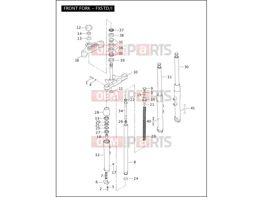 Harley-Davidson 2005 SOFTAIL SOFTAIL DEUCE  - FXSTD FRONT FORK - FXSTD/I