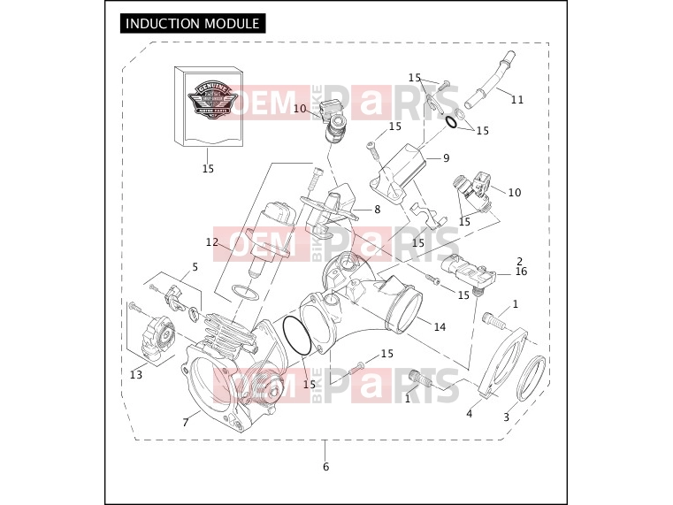 Harley-Davidson 2004 CVO/CUSTOM CVO SOFTAIL DEUCE  - FXSTDSE2 INDUCTION MODULE