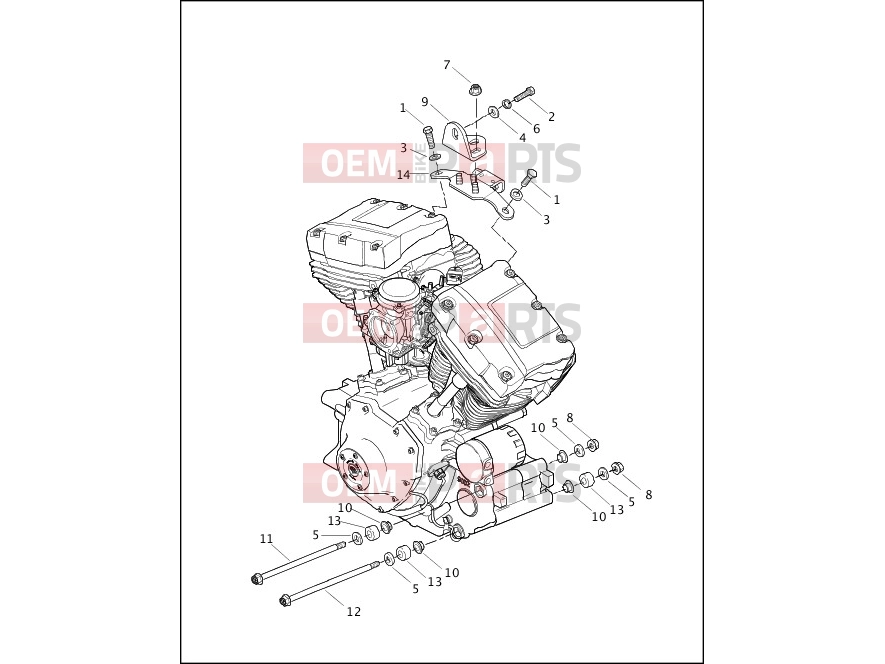Harley-Davidson 2000 SOFTAIL SOFTAIL STANDARD  - FXST ENGINE MOUNTS