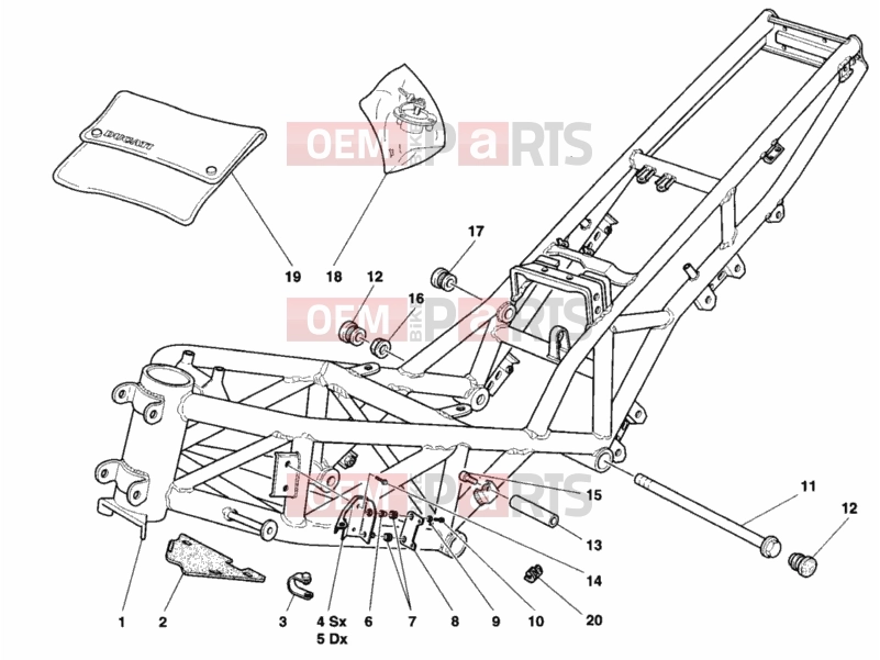 DUCATI 2000 Sporttouring ST2 FRAME » FRAME
