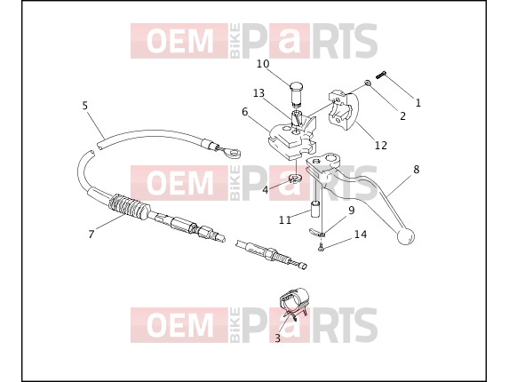 Harley-Davidson 1995 DYNA DYNA SUPER GLIDE  - FXD CLUTCH CONTROL