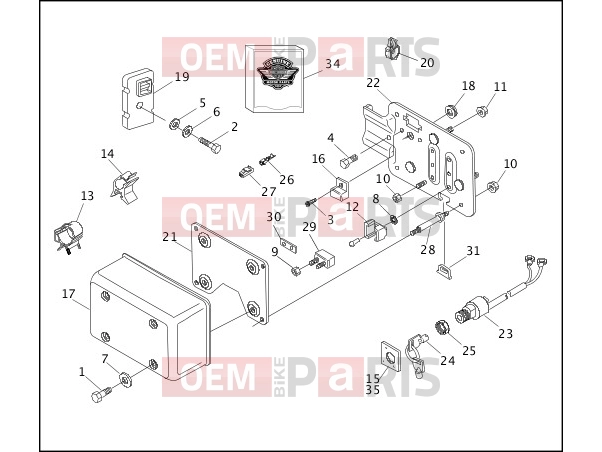 Harley-Davidson 1995 DYNA DYNA SUPER GLIDE  - FXD SWITCHES & CIRCUIT BREAKERS - 1995