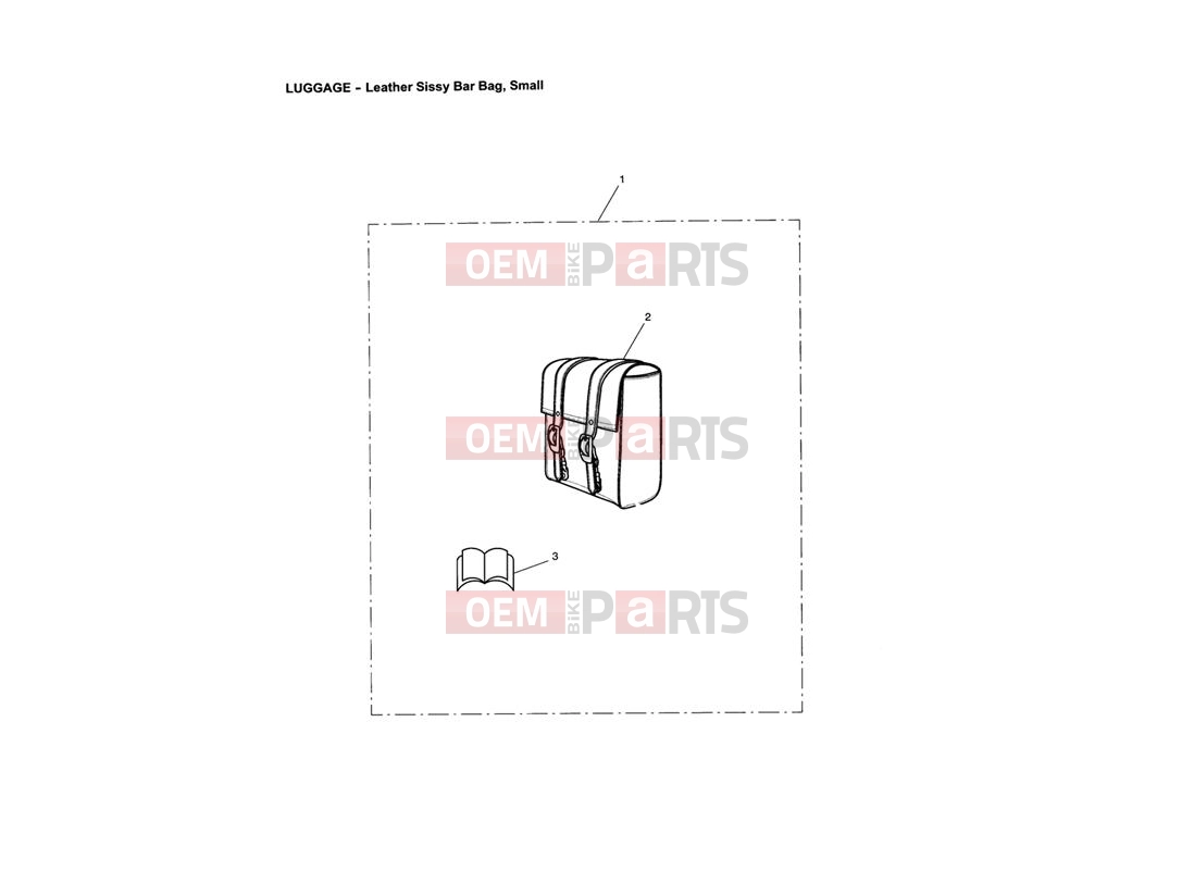 Leather Passenger Backrest Bag, Small - Triumph THUNDERBIRD 2013