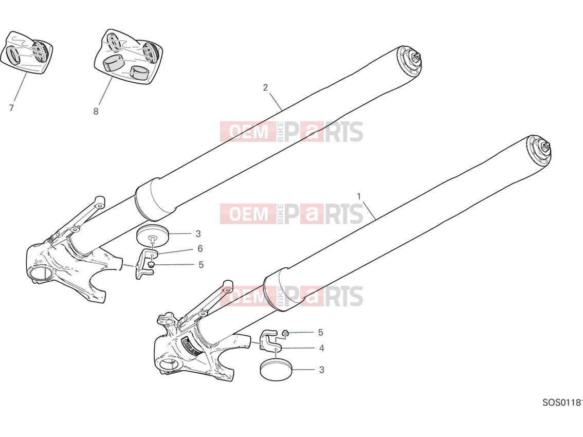 DUCATI 2024 Multistrada V4 RS Front fork