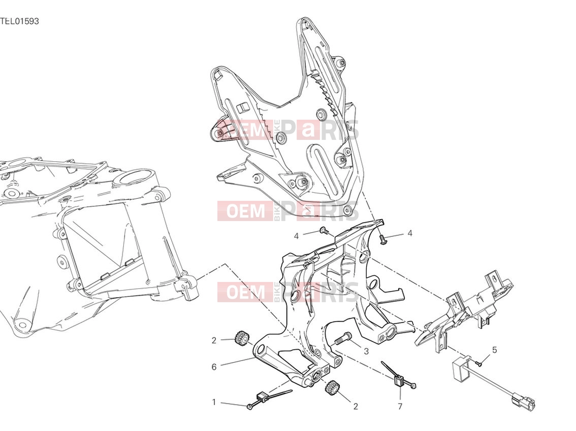DUCATI 2024 Multistrada V4 S Front subframe