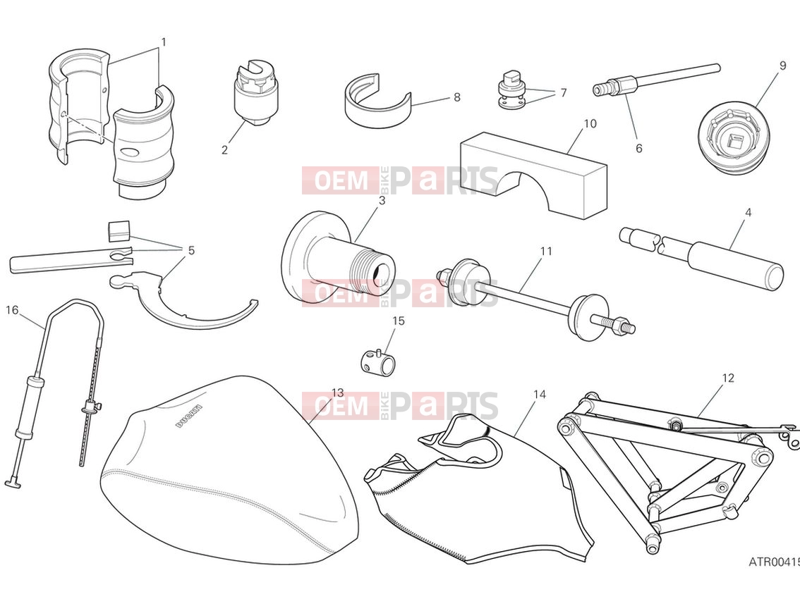 DUCATI 2024 Panigale V4 Workshop service tools (frame)